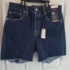 Levi's 501 Deep Indigo Denim Shorts